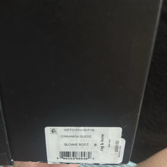 🆕Rag & Bone New York Sloane Boot Size: 8 Cinnamon Suede - Picture 13 of 15